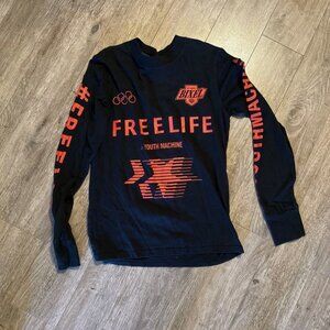 Youth Machine Bixel Freelife T-Shirt Mens XS Skrillex EDM Black Long Sleeve